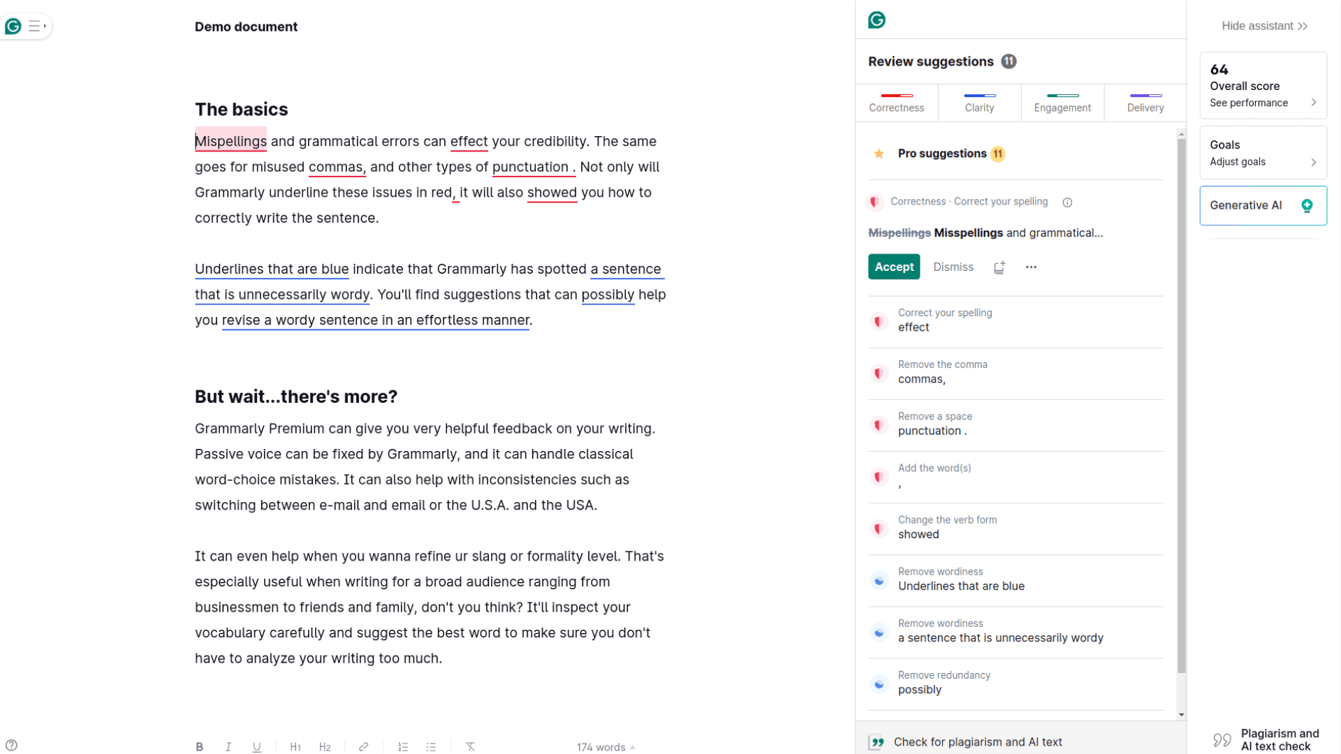 Editing Content with Grammarly