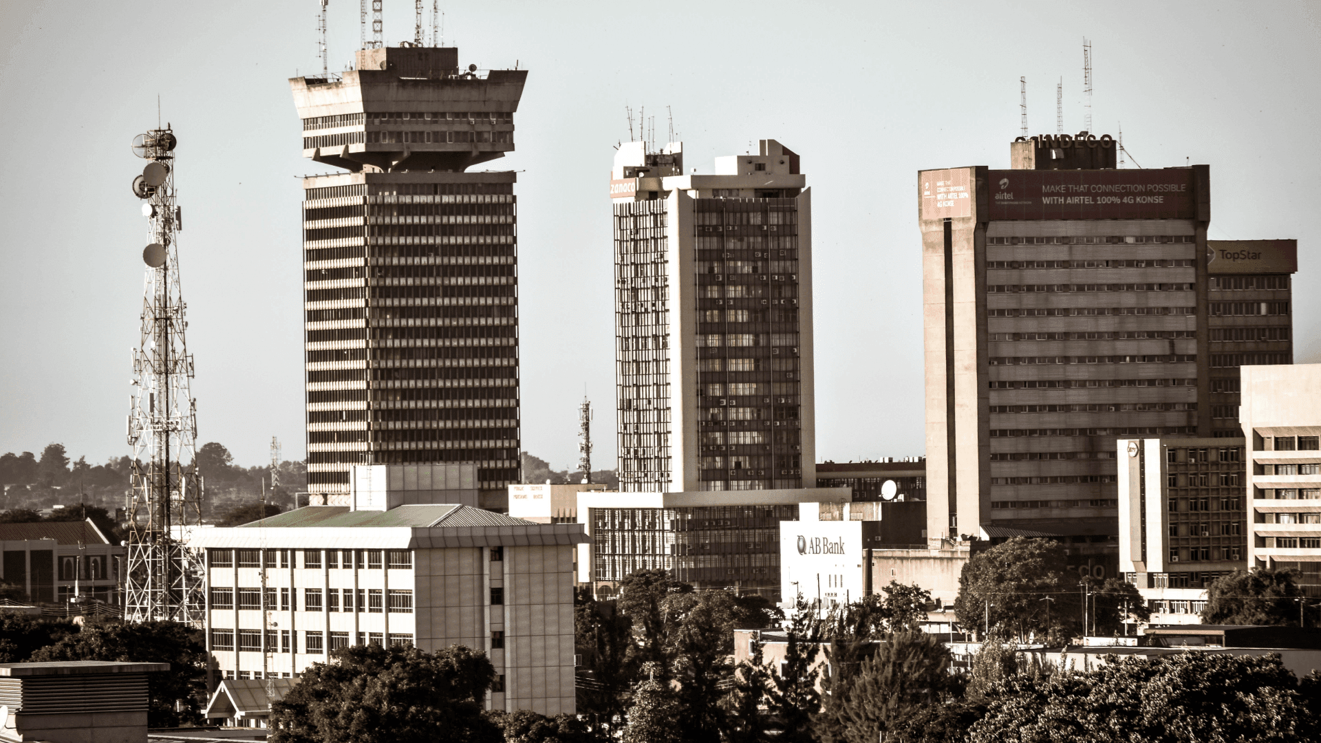 Lusaka City Skyline