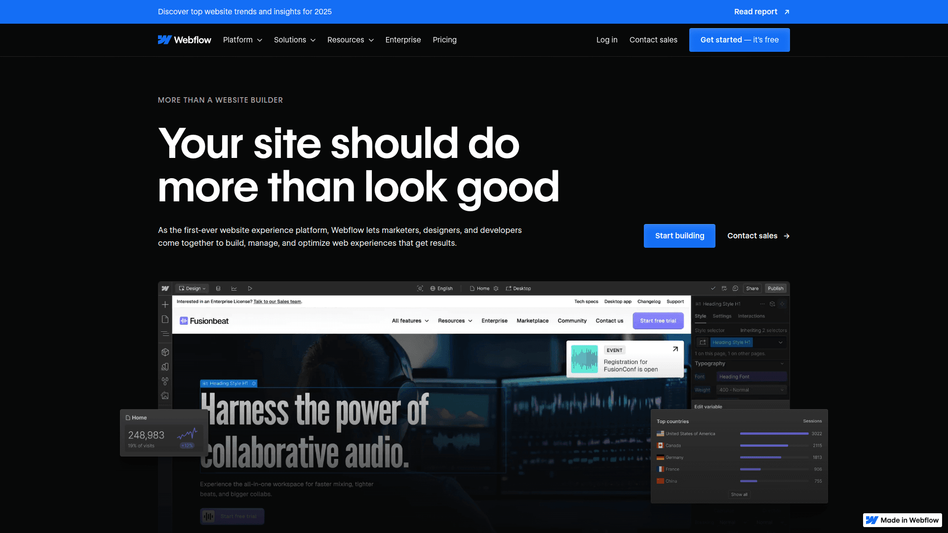 Webflow Landing Page